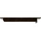 Ekena Millwork Heaton Hidden Support Steel Bracket w/ 12" Support Depth, Antiqued Brass 3"W x 16"D x 2"H BKTM03X16X02HEABS - alternate 4